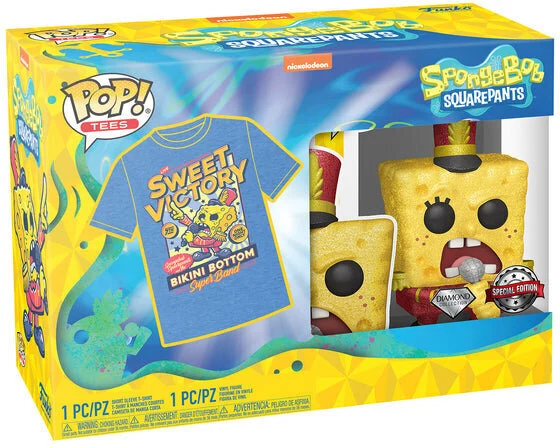 Spongebob Squarepants Funko POP! figura és póló csomag Spongebob Band termékfotó