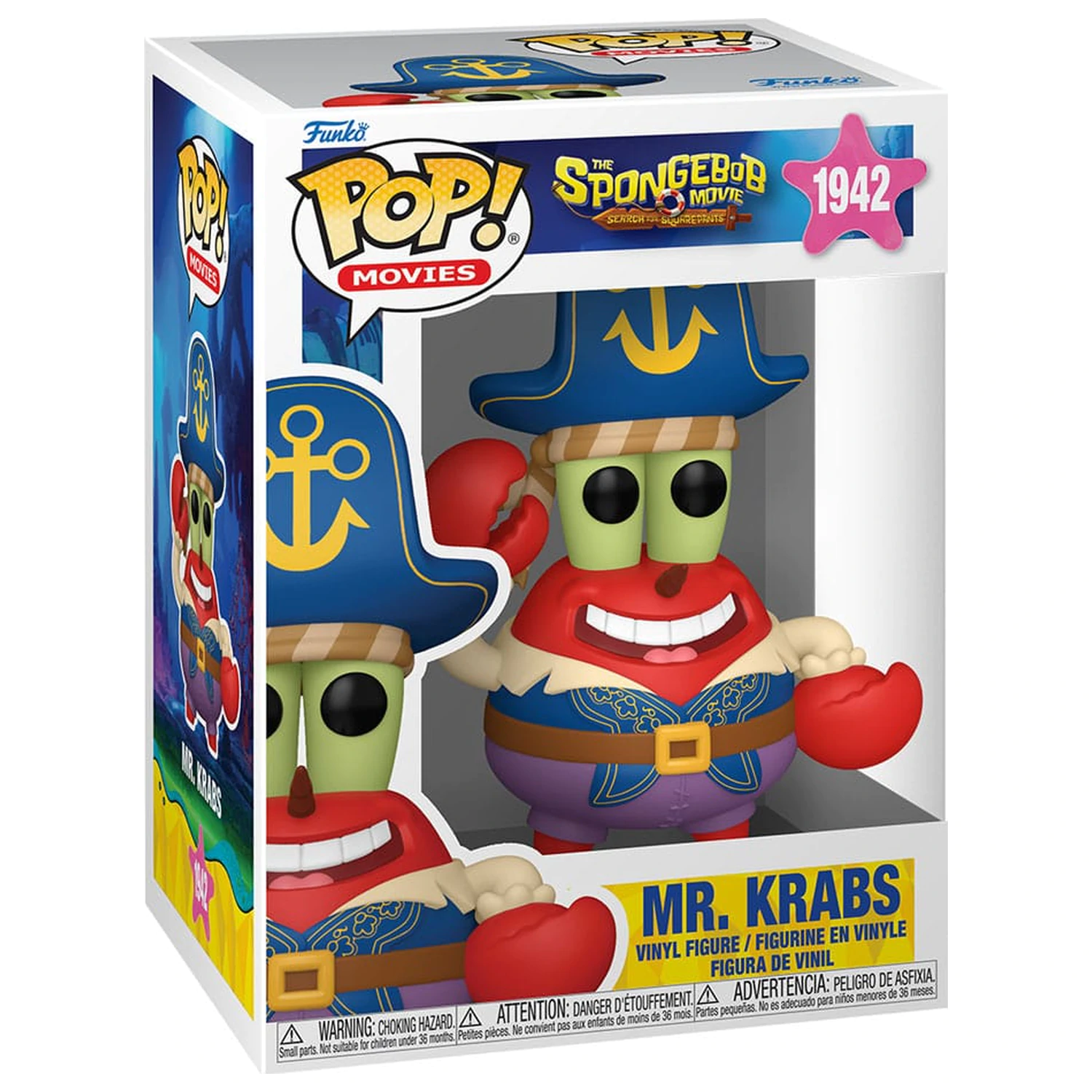 SpongeBob SquarePants Funko POP! Vinyl figura Mr. Krabs (Pirate) 9 cm termékfotó