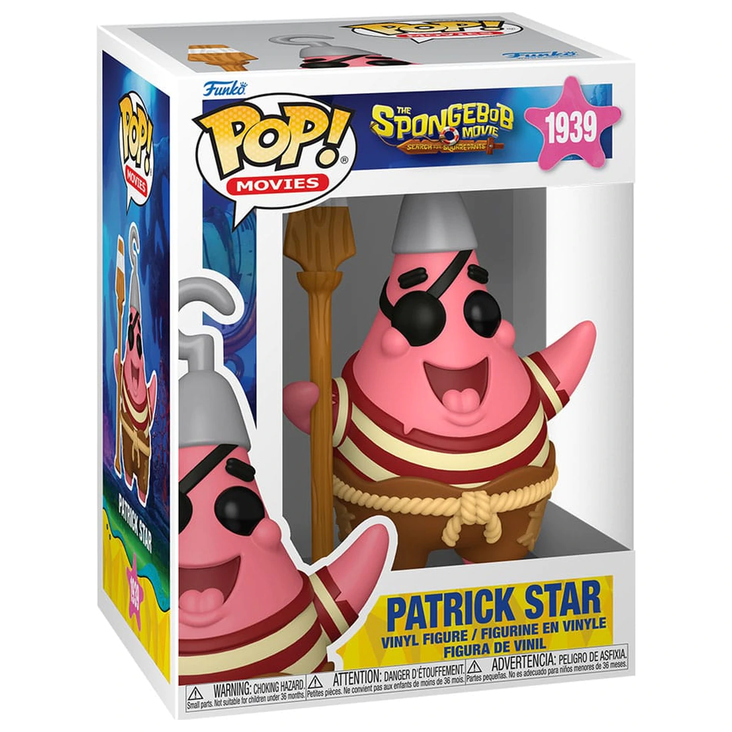 SpongeBob SquarePants Funko POP! Vinyl figura Patrick Star (Pirate) 9 cm termékfotó