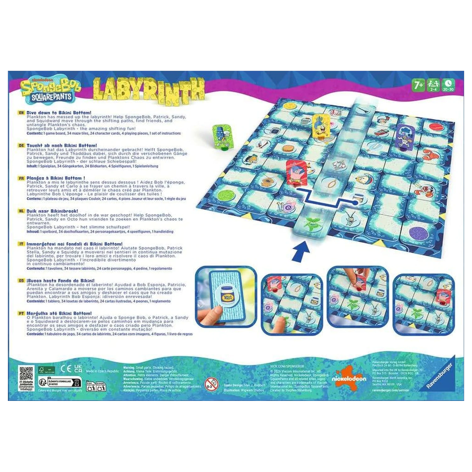 SpongeBob SquarePants Labyrinth társasjáték termékfotó