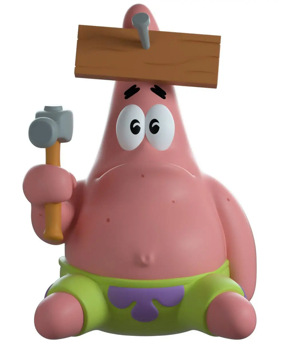 SpongeBob Schwammkopf Vinyl Figur Nail on Head Patrick 10 cm termékfotó