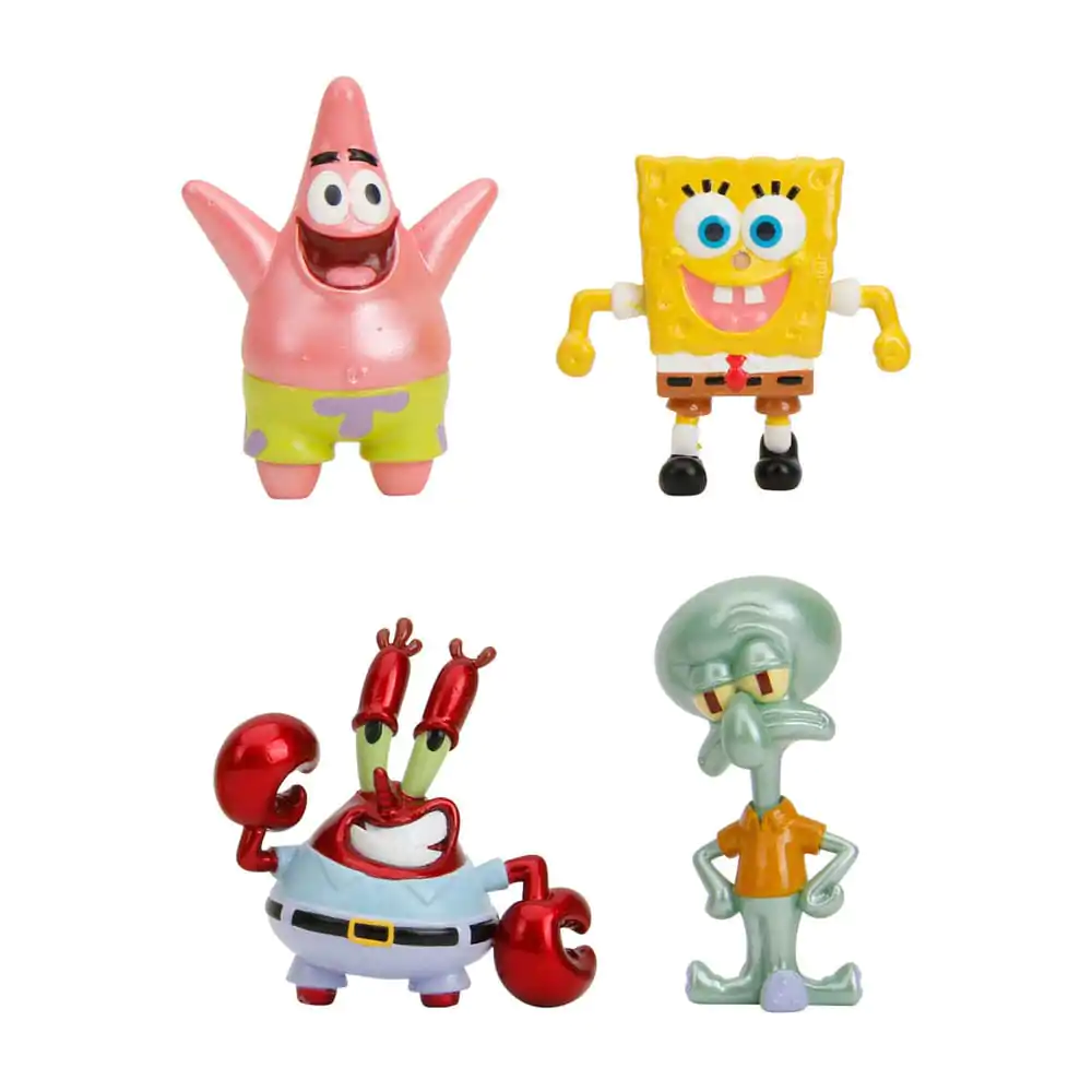 Spongebob Squarepants Nano Metalfigs Diecast Mini Figures 4-Pack Wave 1 4 cm termékfotó