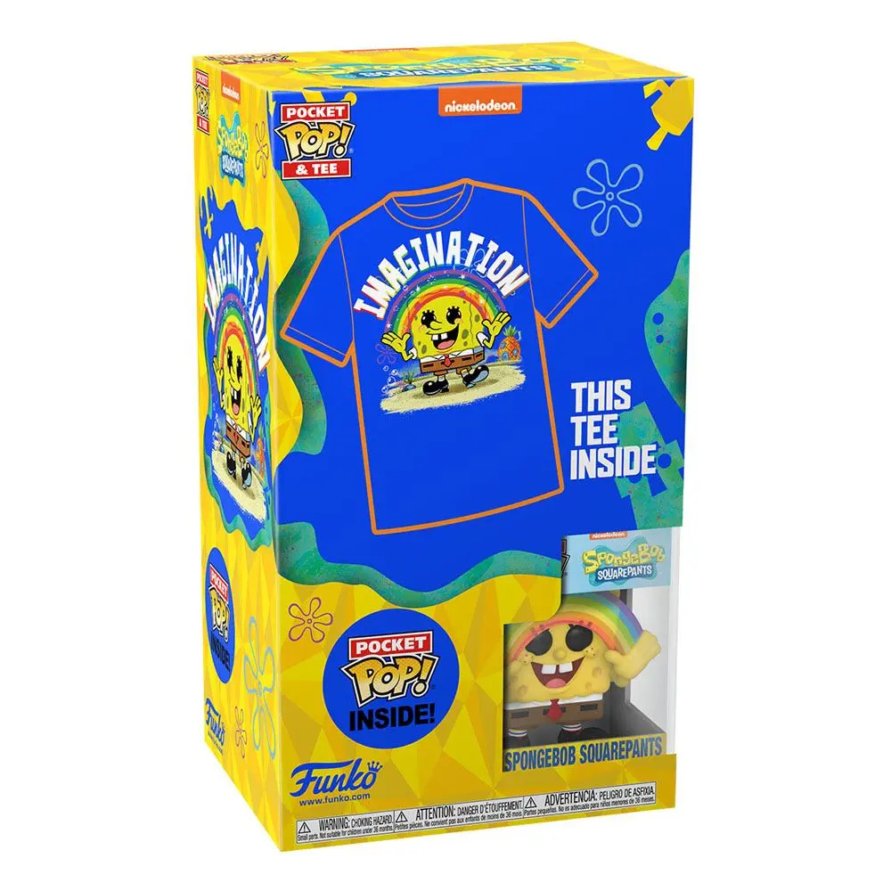 SpongeBob SquarePants Pocket Funko POP! &amp; Tee Box Rainbow termékfotó