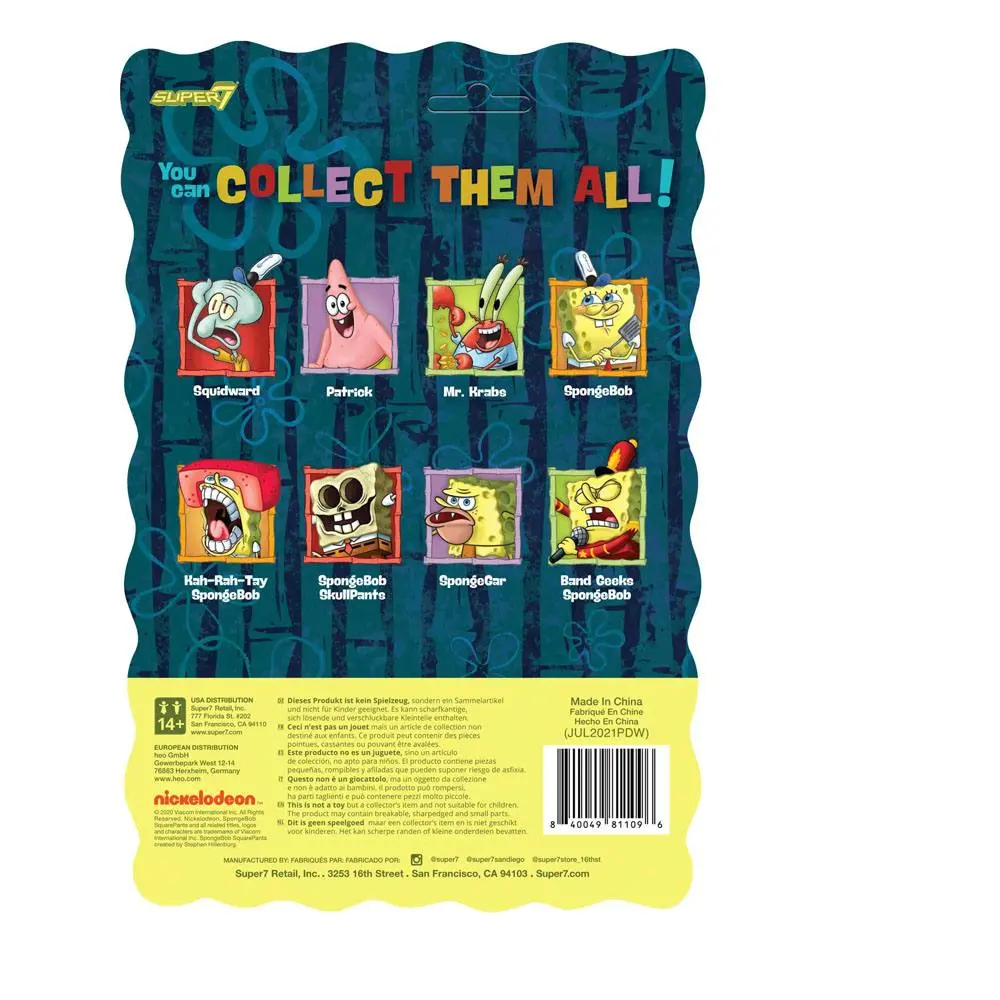 SpongeBob SquarePants ReAction SpongeGar akciófigura 10 cm termékfotó