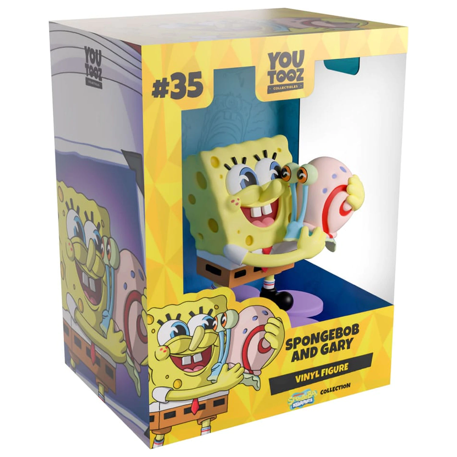 SpongeBob SquarePants Vinyl figura Spongebob & Gary 9 cm termékfotó