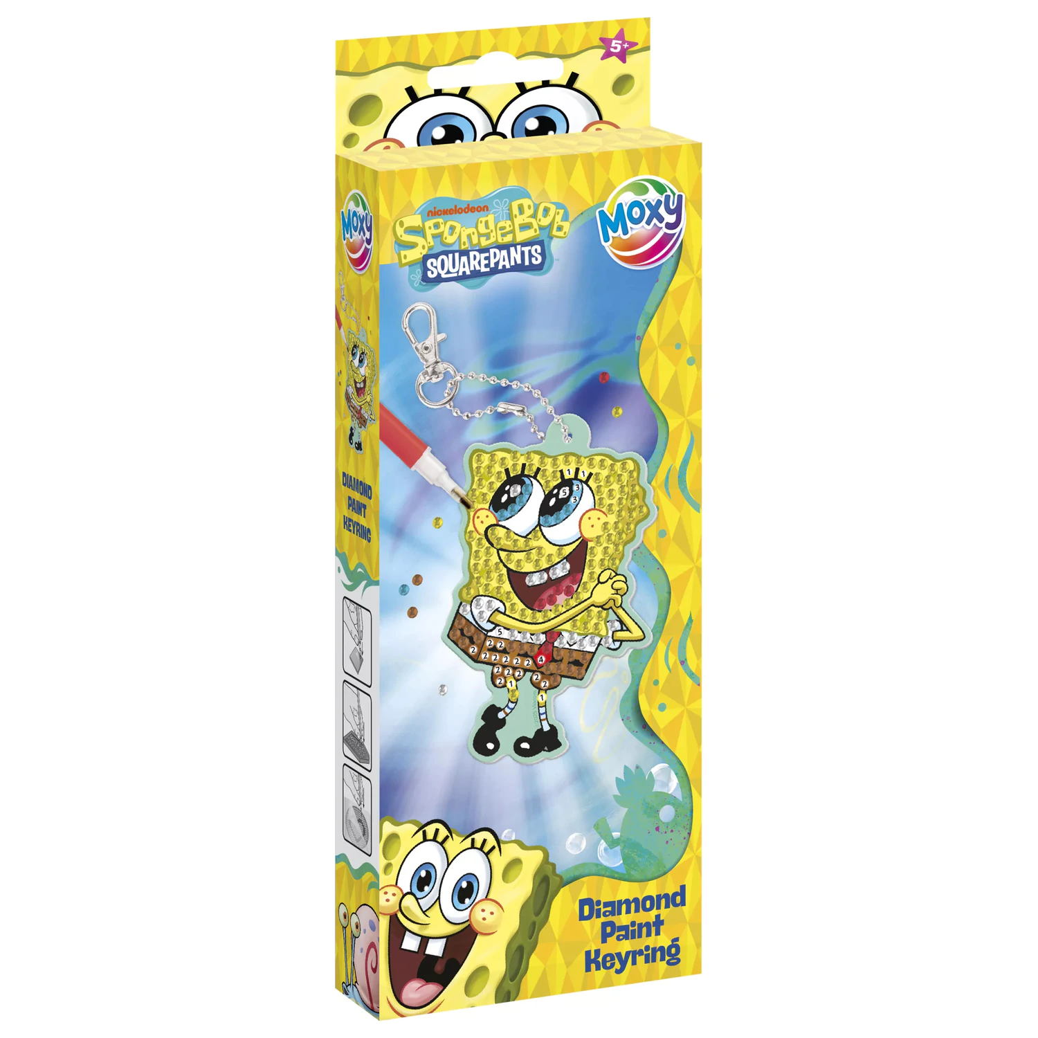 SpongyaBob Smile gyémántszemes kulcstartó készítő szett termékfotó