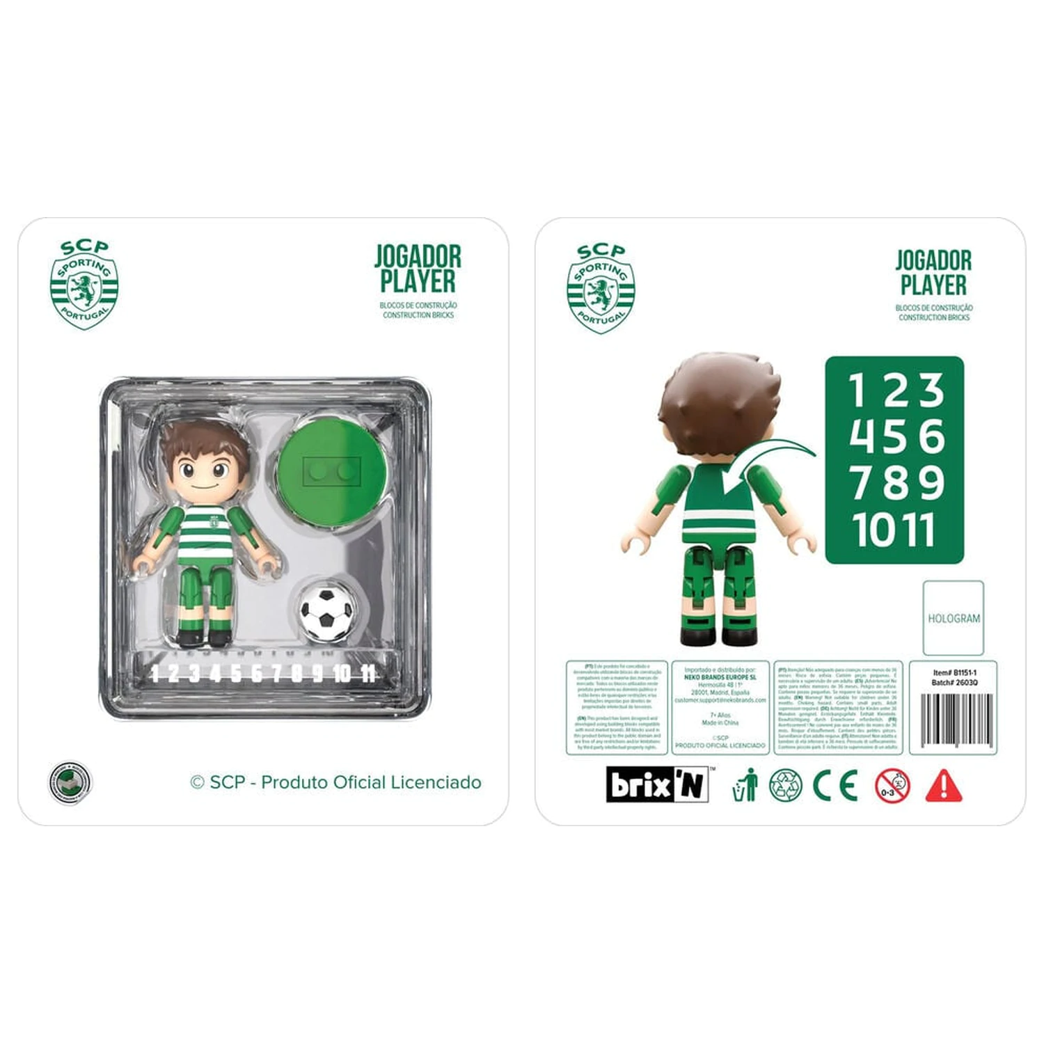 Sporting PT player figura 4cm termékfotó