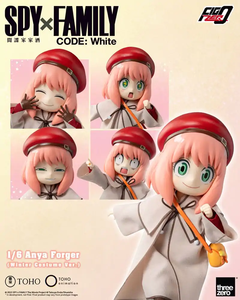 Spy x Family Code: White FigZero Action Figure 1/6 Anya Forger Winter Costume Ver. 17 cm termékfotó