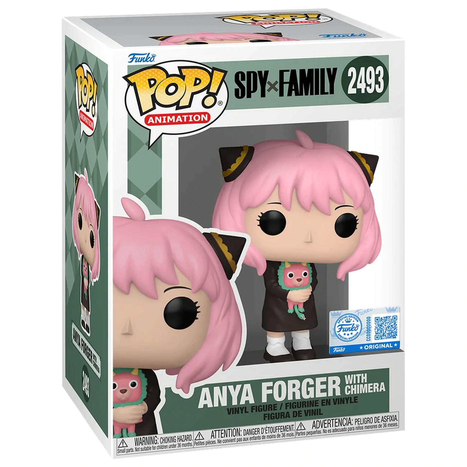SPY x FAMILY Funko POP Animation N° 2493 Anya Forger with Chimera termékfotó