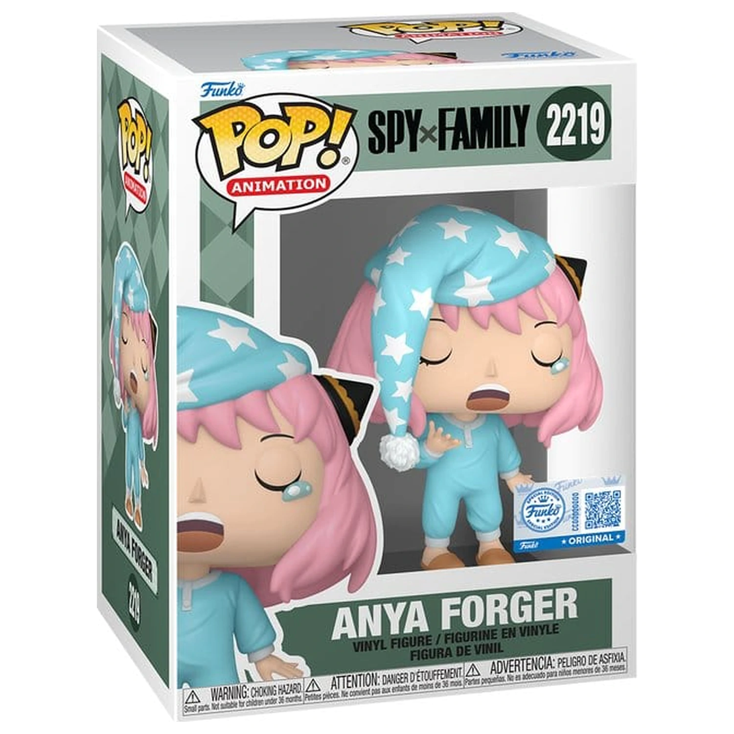 Spy x Family Funko POP! Animation Vinyl figura Anya Forger (Pajamas) 9 cm termékfotó