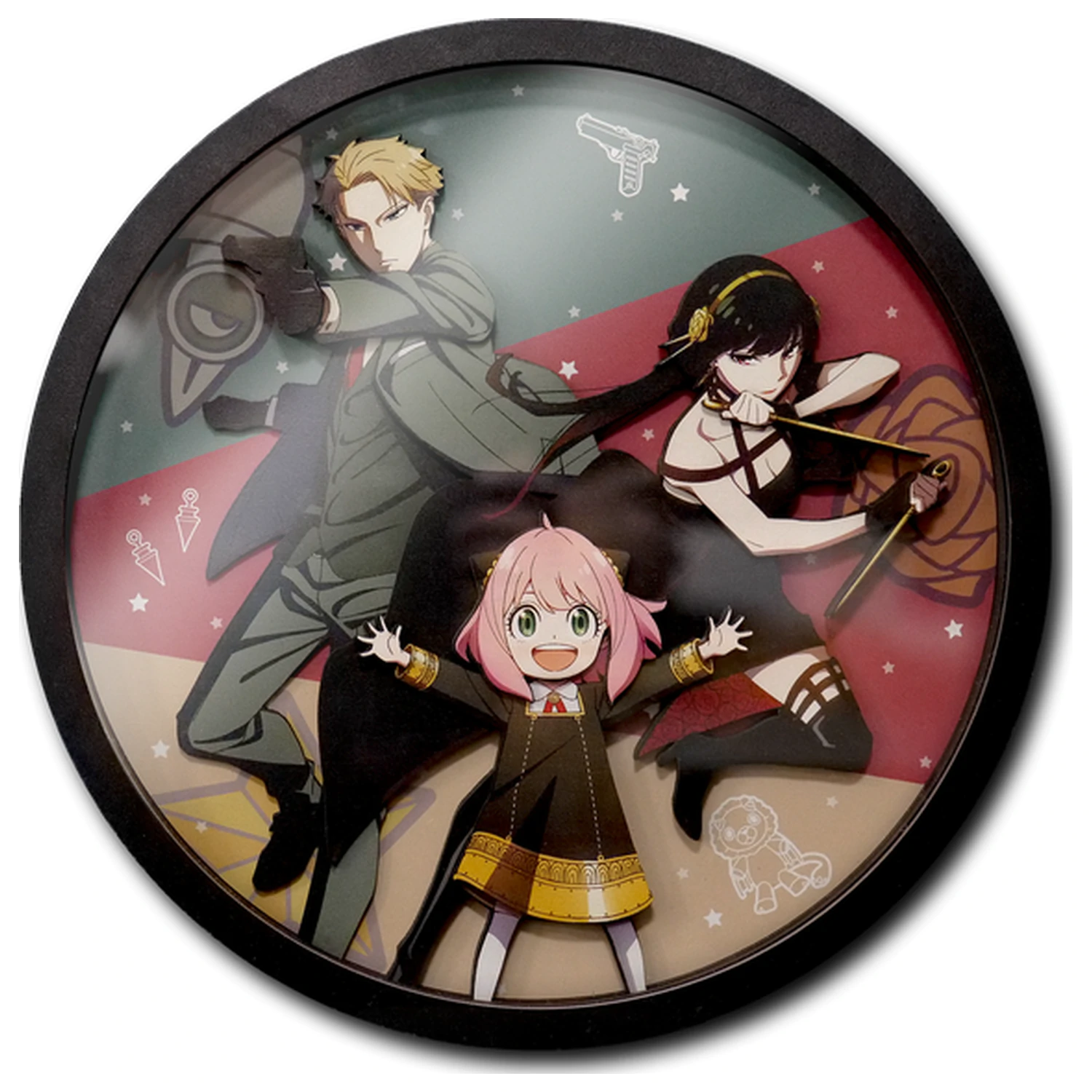 Spy x Family Loid, Yor & Anya fa keretes 3D poszter termékfotó