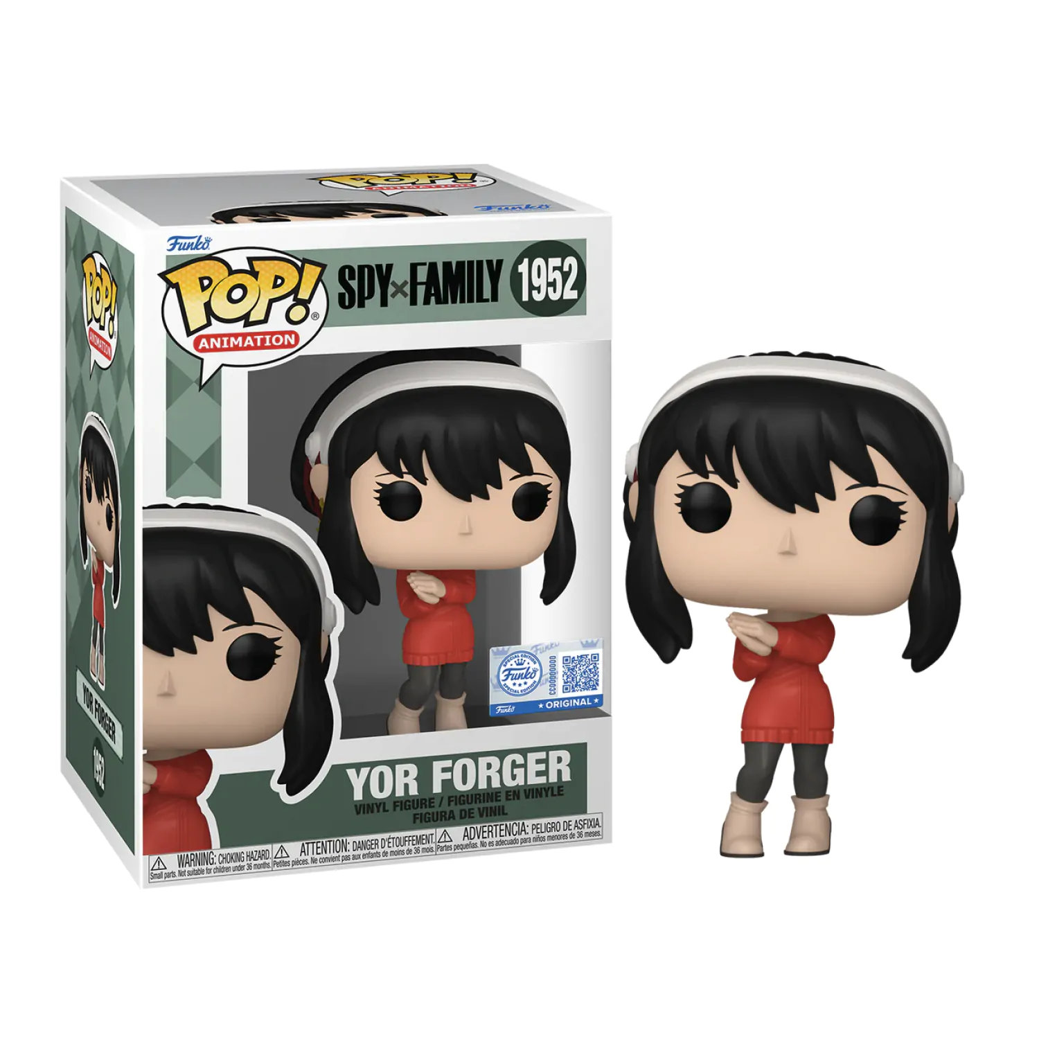 Spy x Family Pop! Animation Vinyl figura Yor Forger (Red Sweater) Exclusive 9 cm termékfotó