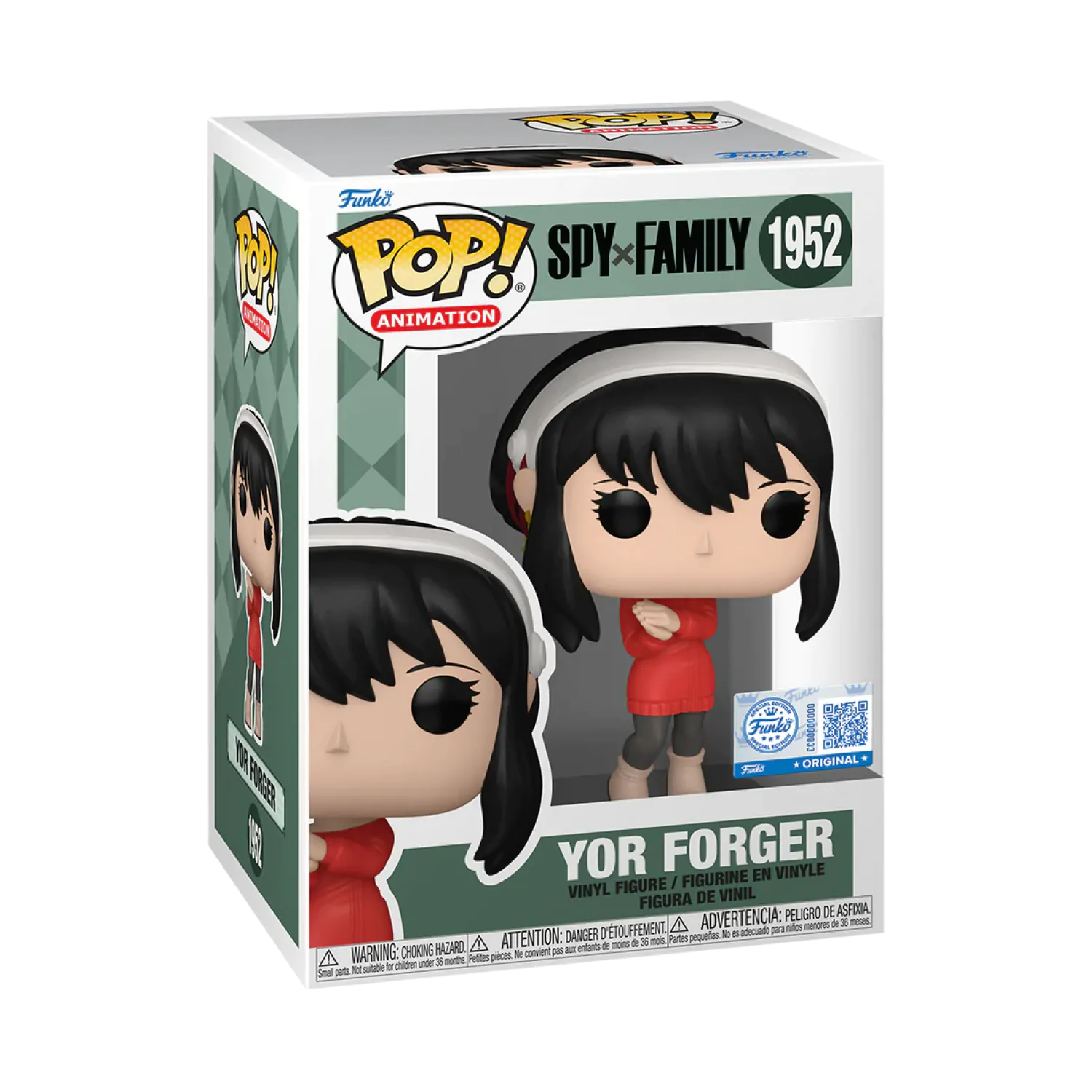 Spy x Family Pop! Animation Vinyl figura Yor Forger (Red Sweater) Exclusive 9 cm termékfotó