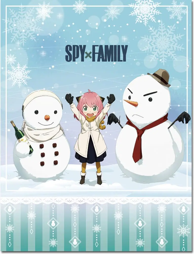 Spy x Family Snowman and Anya pléd takaró 117 x 152 cm termékfotó