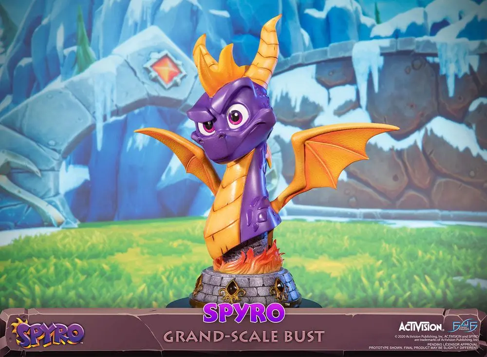 Spyro Reignited Trilogy Grand Scale Spyro mellszobor figura 38 cm termékfotó