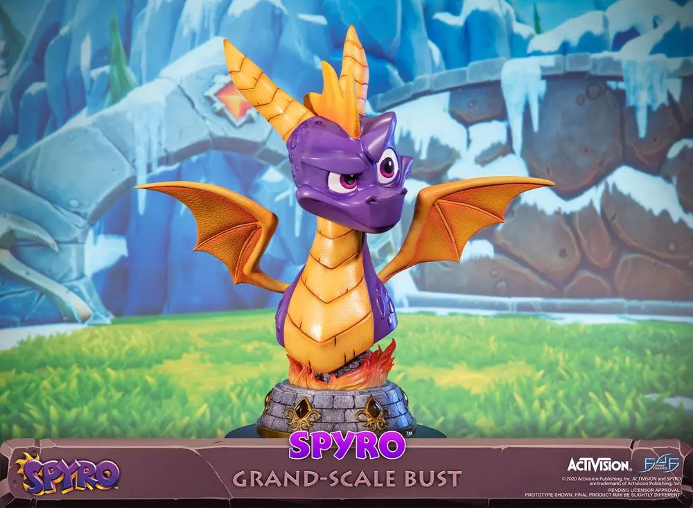 Spyro Reignited Trilogy Grand Scale Spyro mellszobor figura 38 cm termékfotó