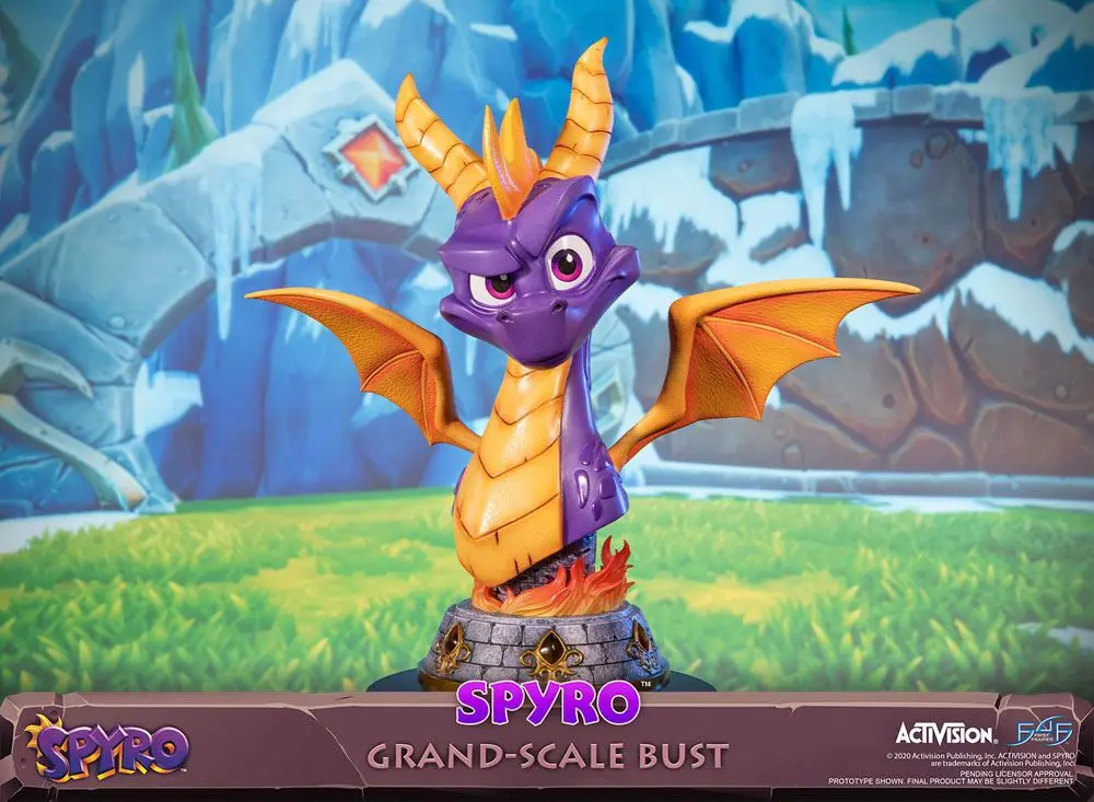 Spyro Reignited Trilogy Grand Scale Spyro mellszobor figura 38 cm termékfotó