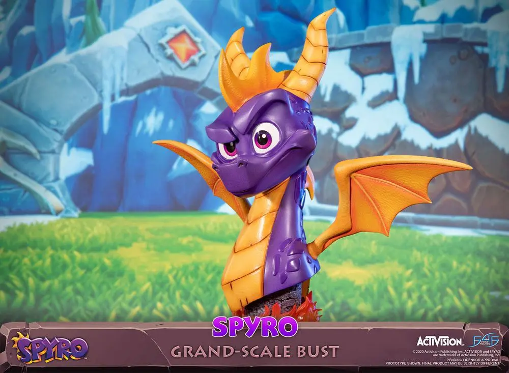 Spyro Reignited Trilogy Grand Scale Spyro mellszobor figura 38 cm termékfotó