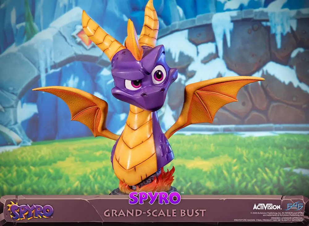 Spyro Reignited Trilogy Grand Scale Spyro mellszobor figura 38 cm termékfotó