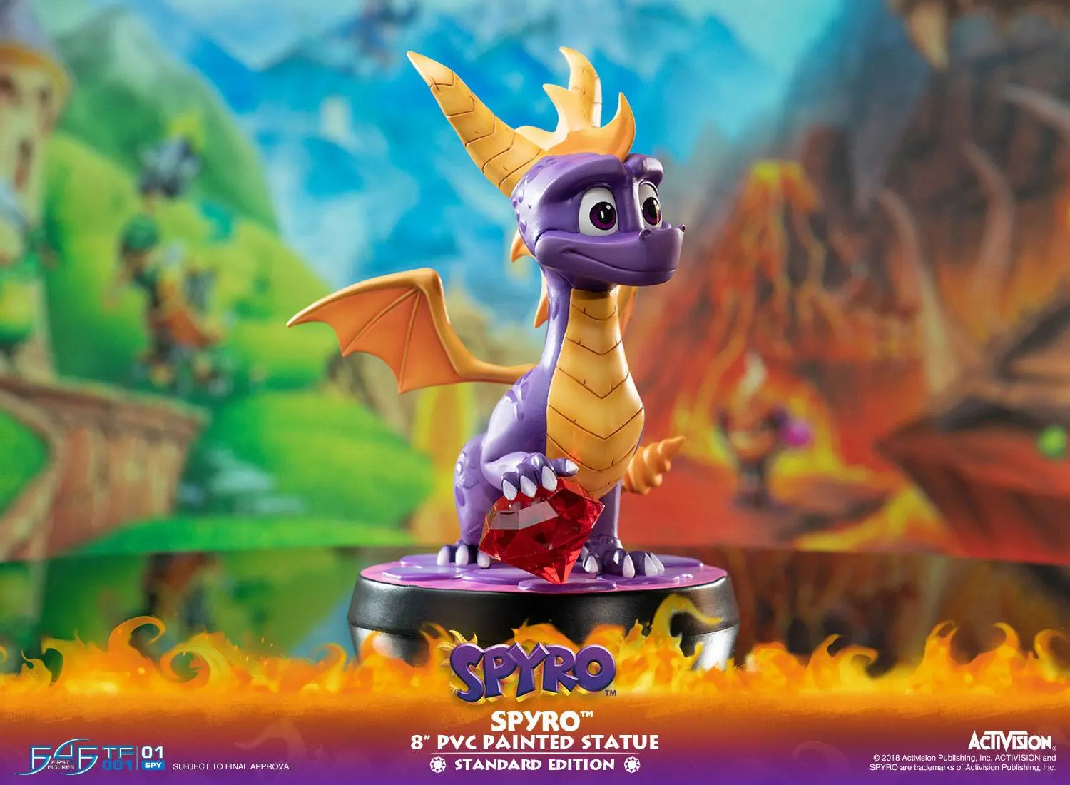 Spyro the Dragon Spyro PVC szobor figura 20 cm termékfotó