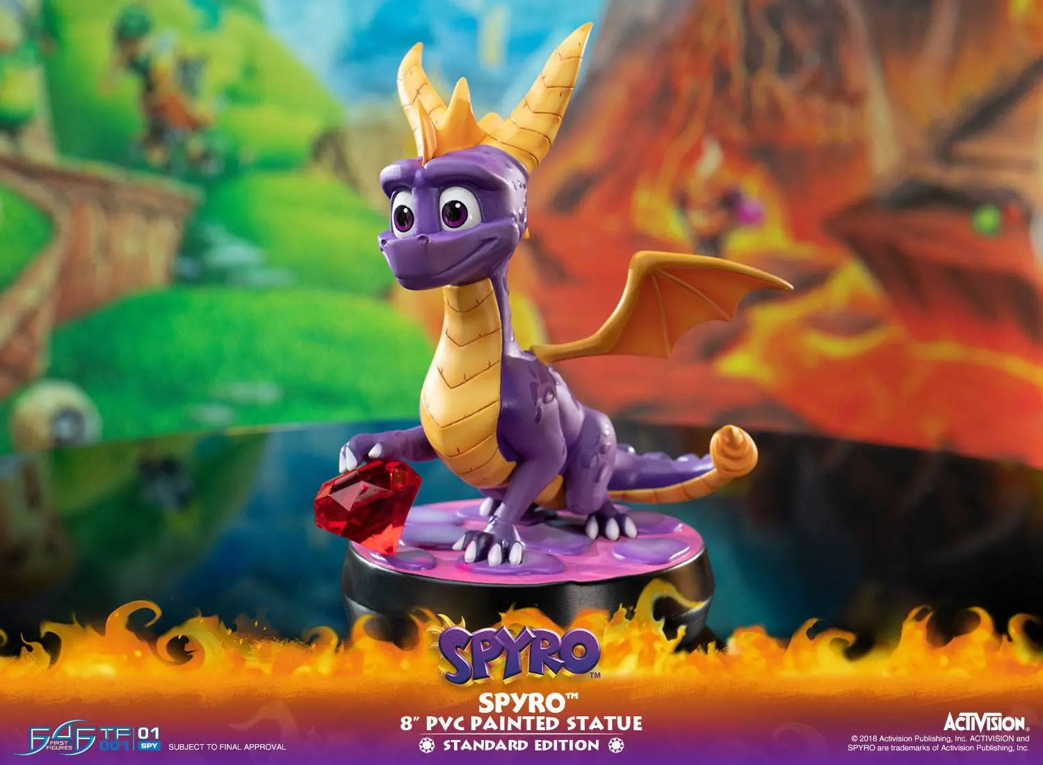 Spyro the Dragon Spyro PVC szobor figura 20 cm termékfotó