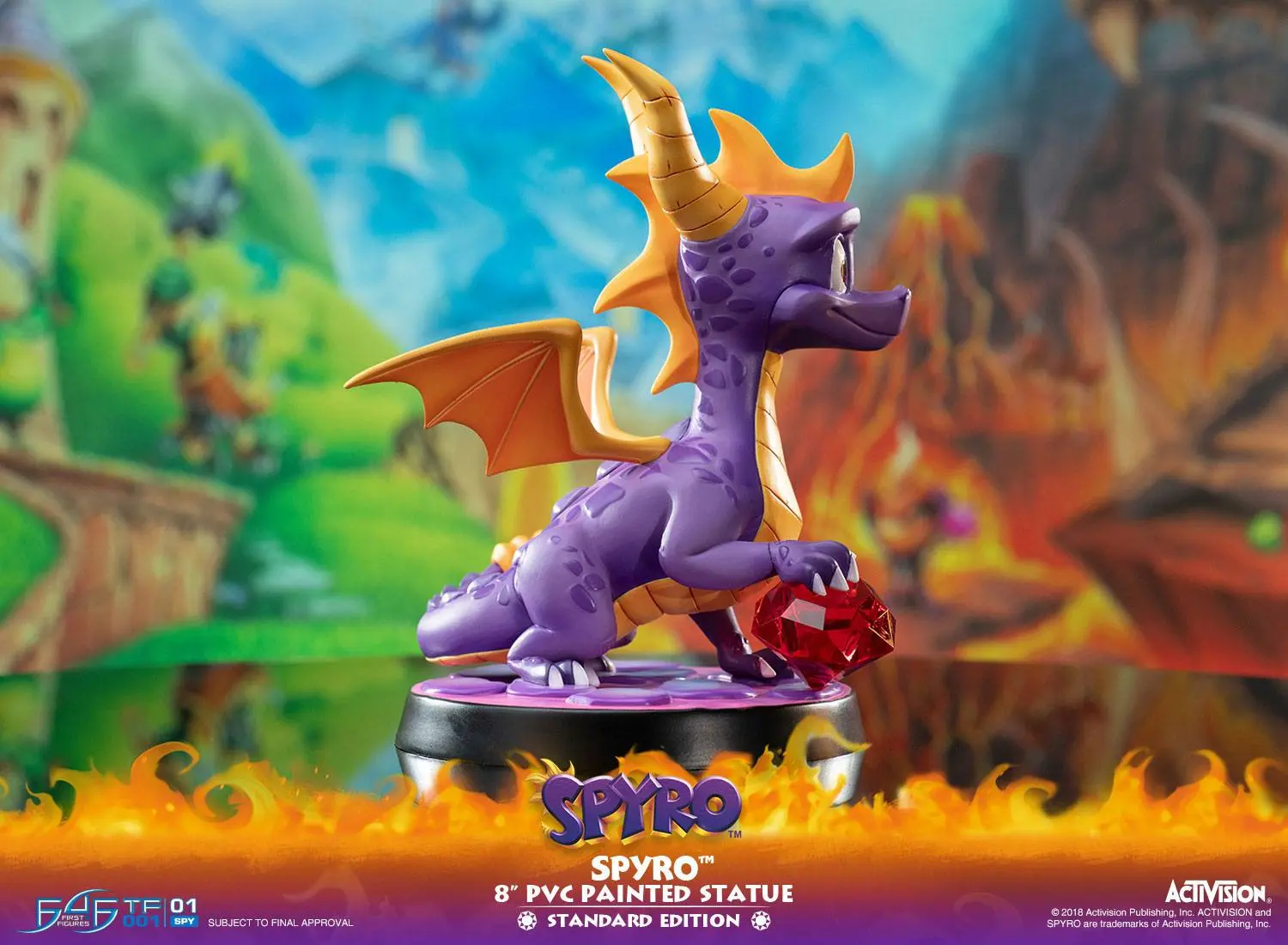 Spyro the Dragon Spyro PVC szobor figura 20 cm termékfotó