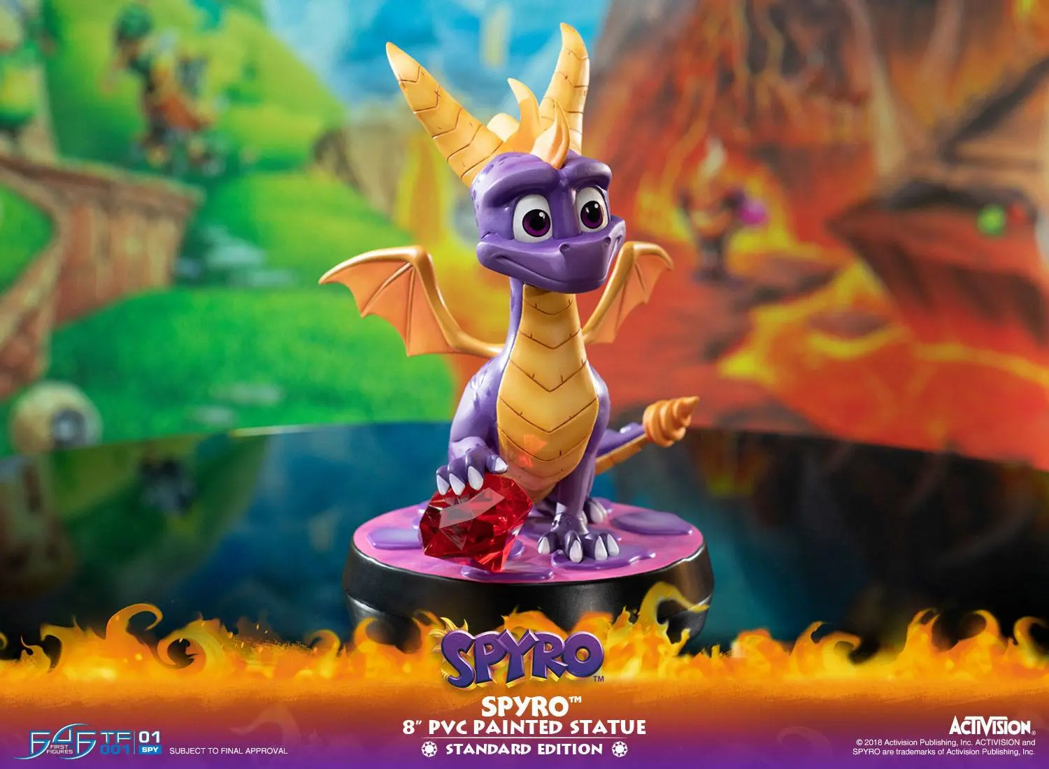 Spyro the Dragon Spyro PVC szobor figura 20 cm termékfotó