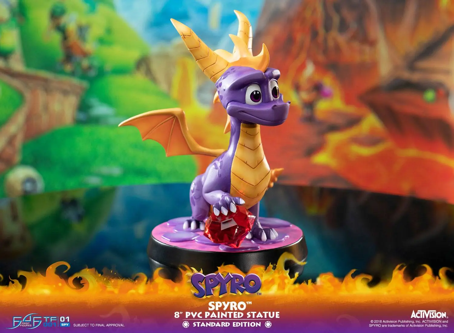Spyro the Dragon Spyro PVC szobor figura 20 cm termékfotó