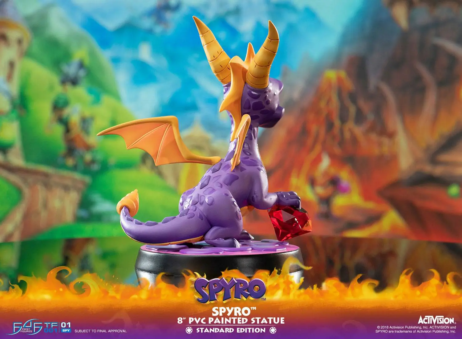 Spyro the Dragon Spyro PVC szobor figura 20 cm termékfotó