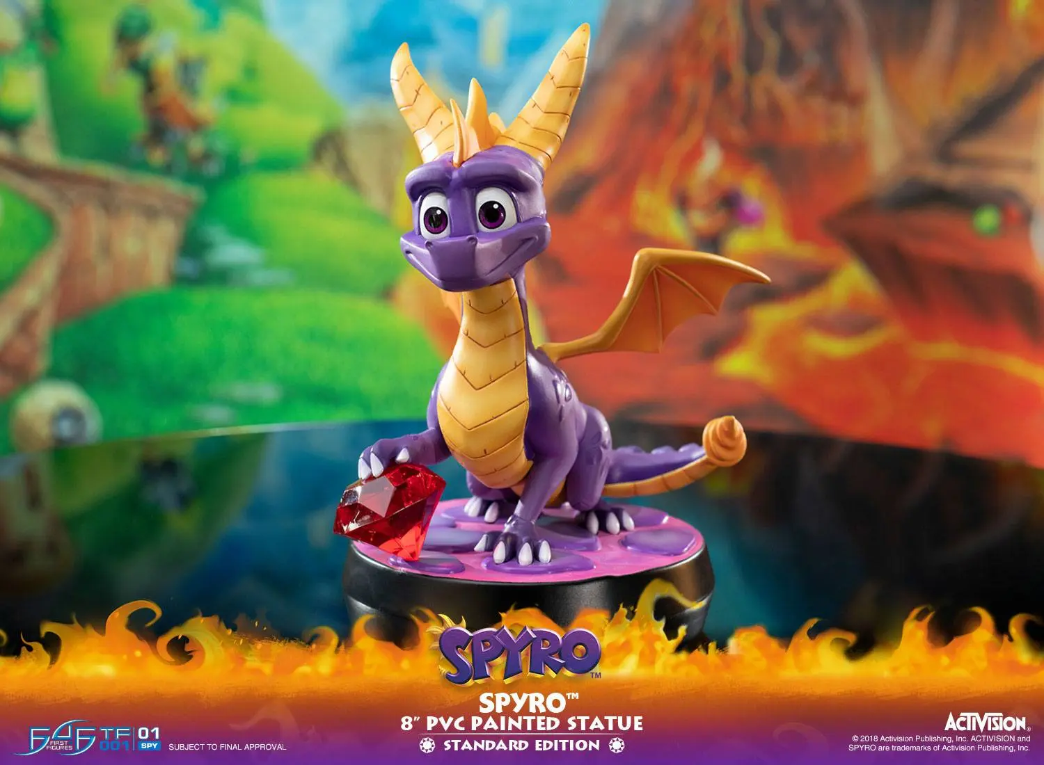Spyro the Dragon Spyro PVC szobor figura 20 cm termékfotó