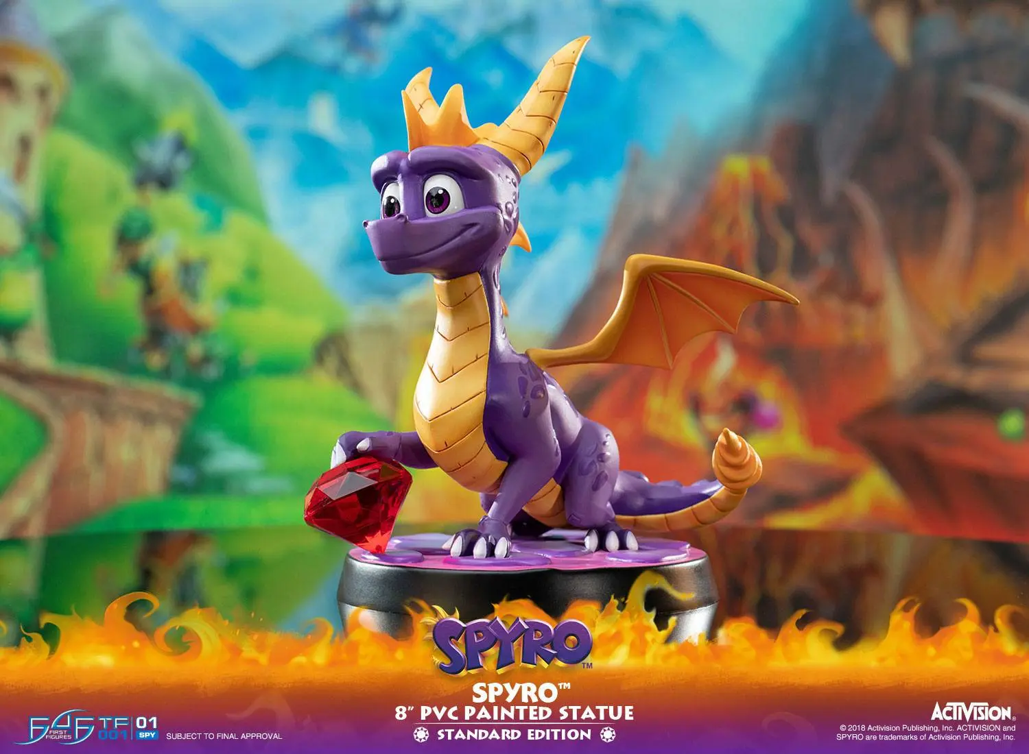 Spyro the Dragon Spyro PVC szobor figura 20 cm termékfotó