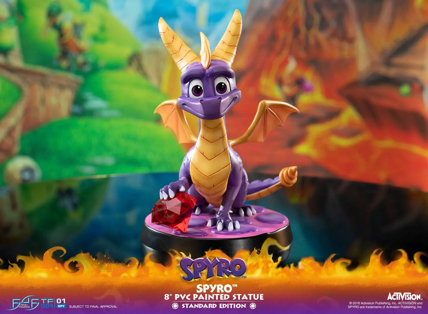 Spyro the Dragon Spyro PVC szobor figura 20 cm termékfotó