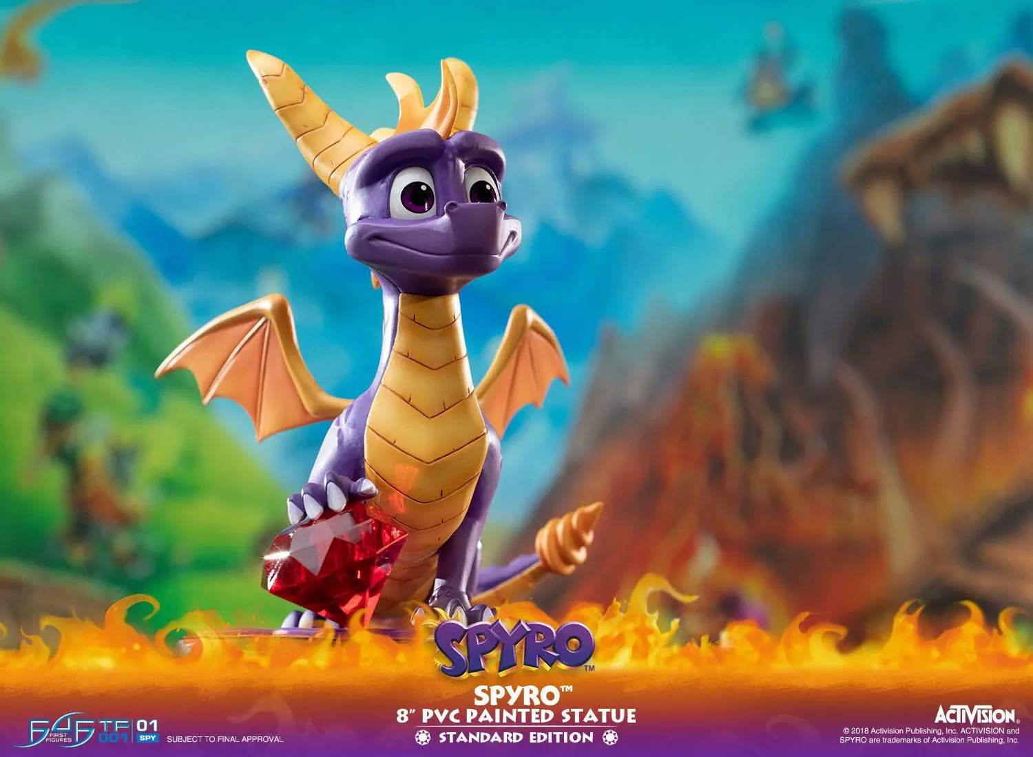 Spyro the Dragon Spyro PVC szobor figura 20 cm termékfotó
