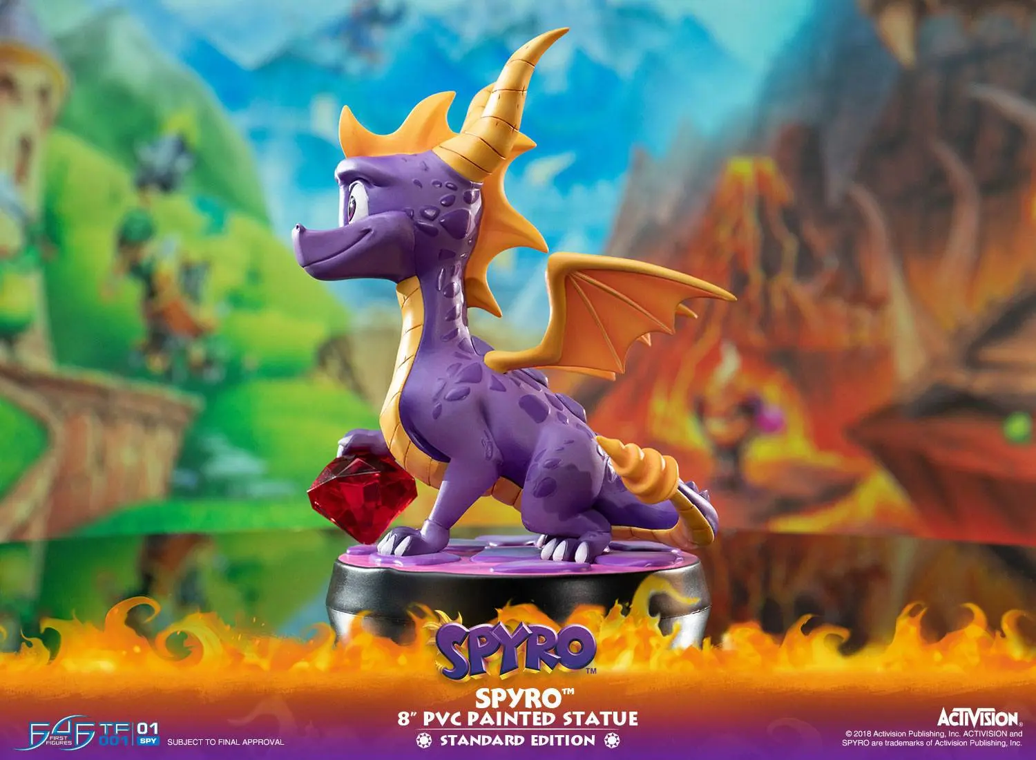Spyro the Dragon Spyro PVC szobor figura 20 cm termékfotó