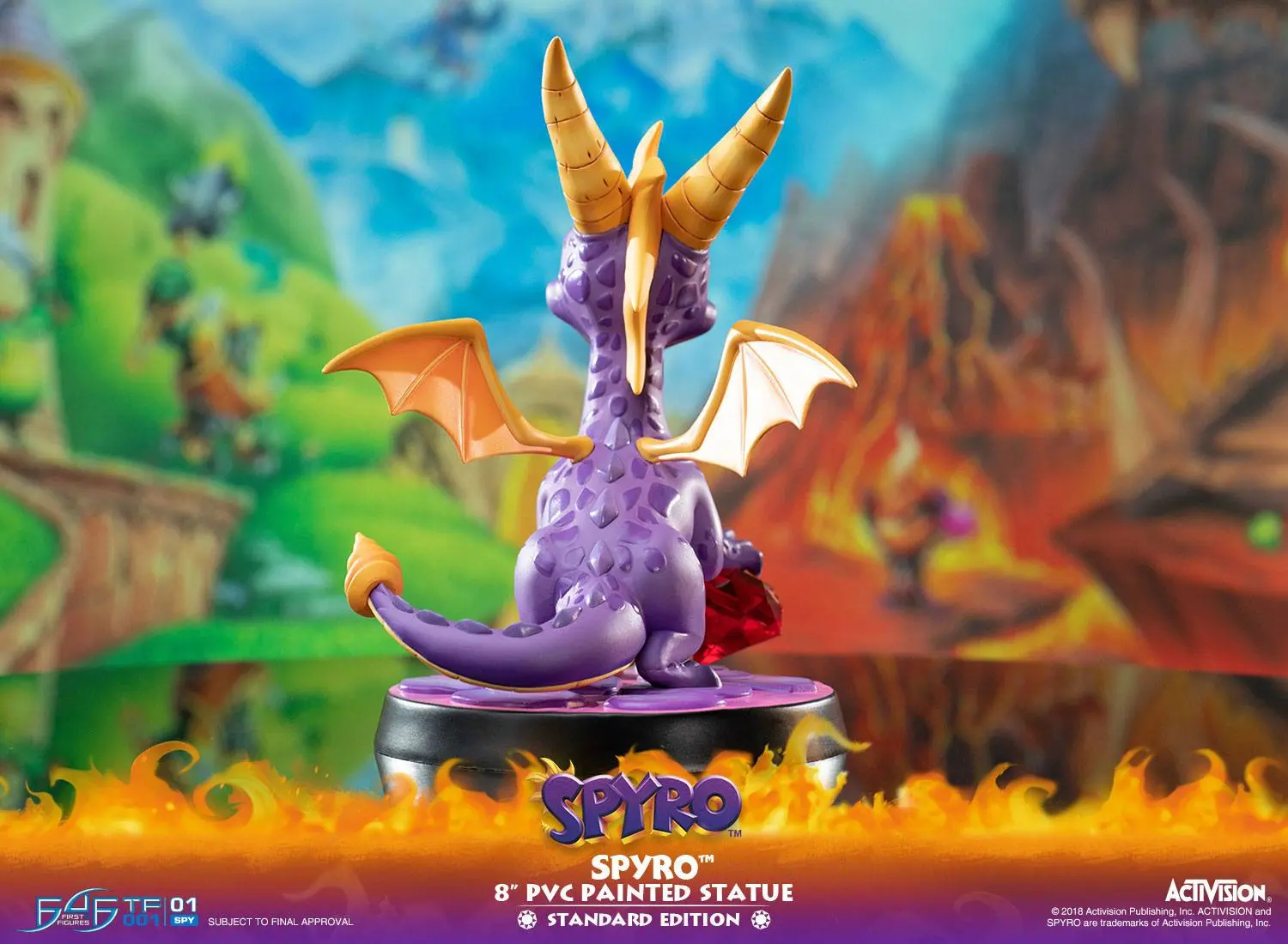 Spyro the Dragon Spyro PVC szobor figura 20 cm termékfotó