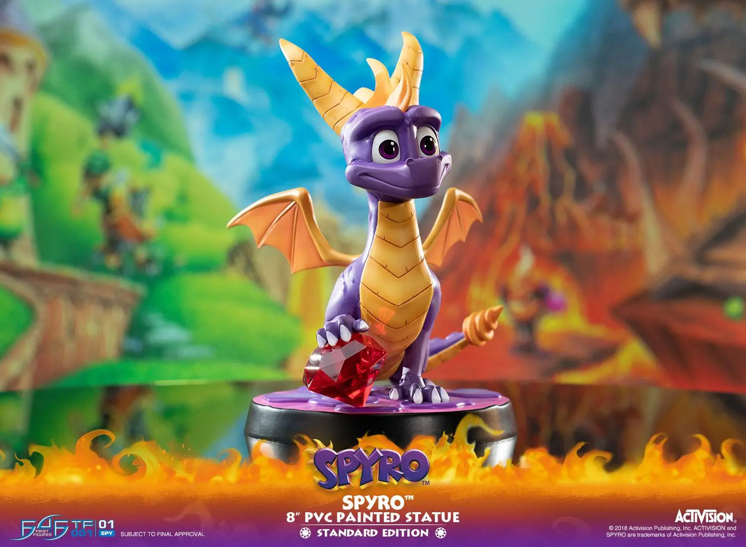 Spyro the Dragon Spyro PVC szobor figura 20 cm termékfotó