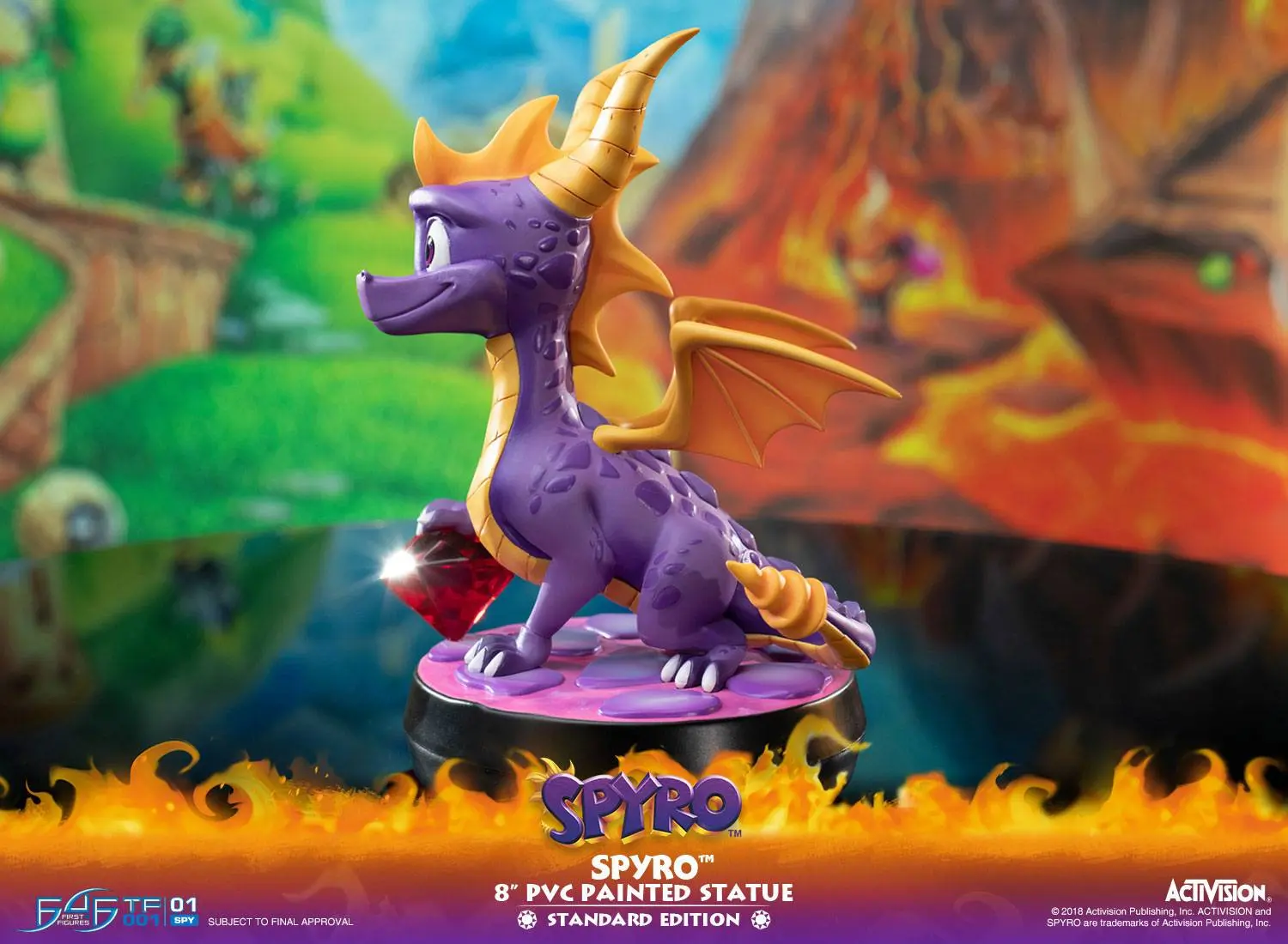 Spyro the Dragon Spyro PVC szobor figura 20 cm termékfotó