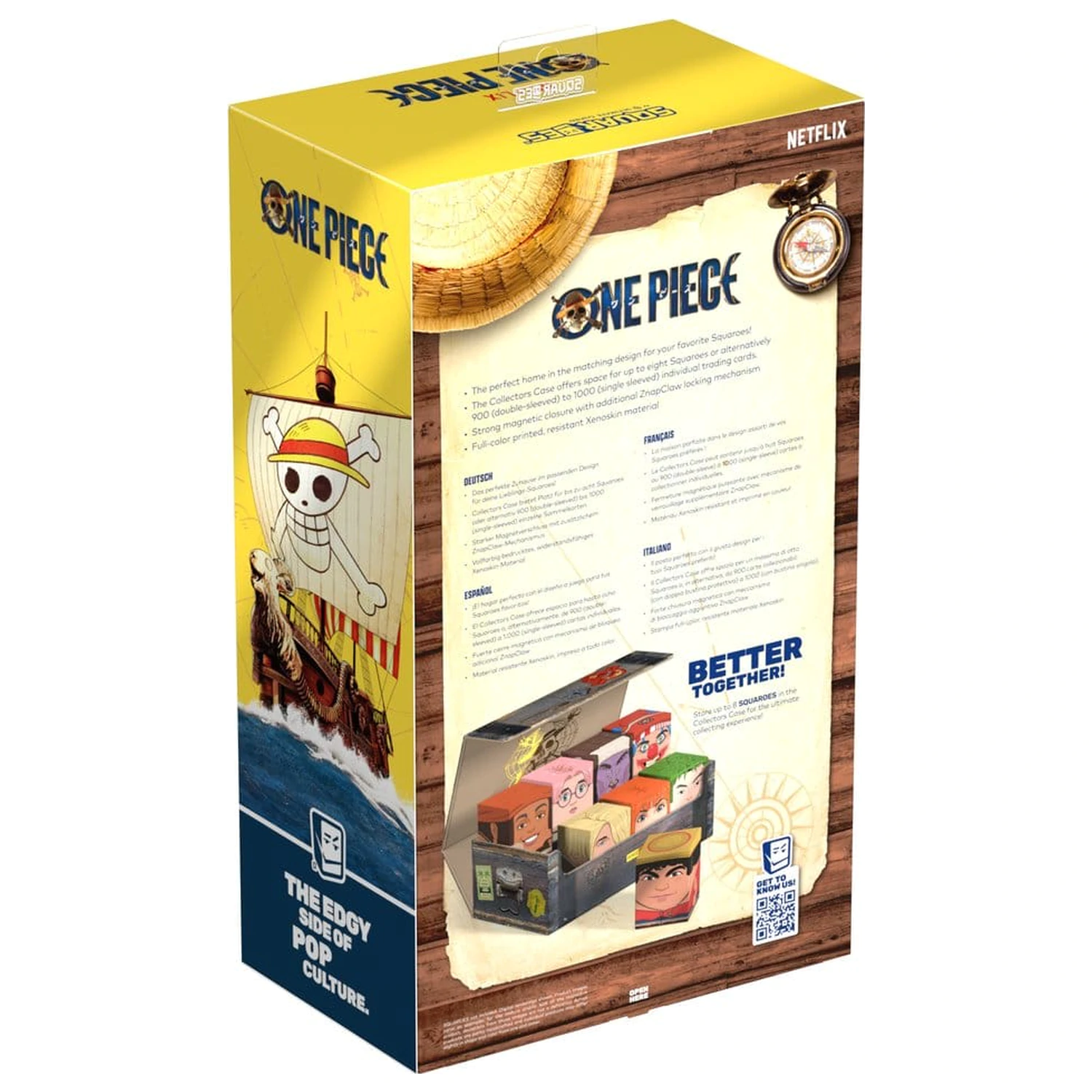 Squaroes Collectors Case 800 ONE PIECE - Wooden Chest termékfotó