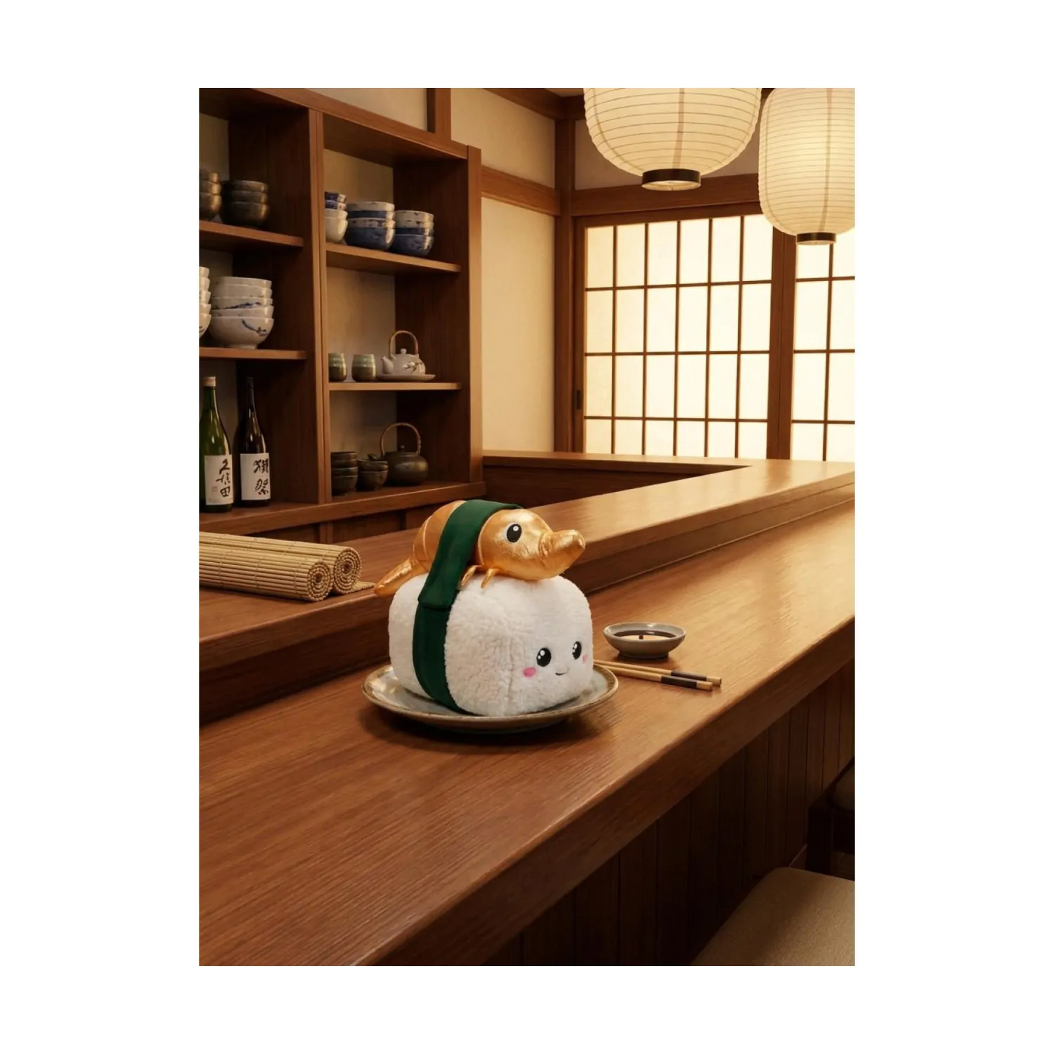Squeezlings Niko Nigiri plüss 20 cm   termékfotó
