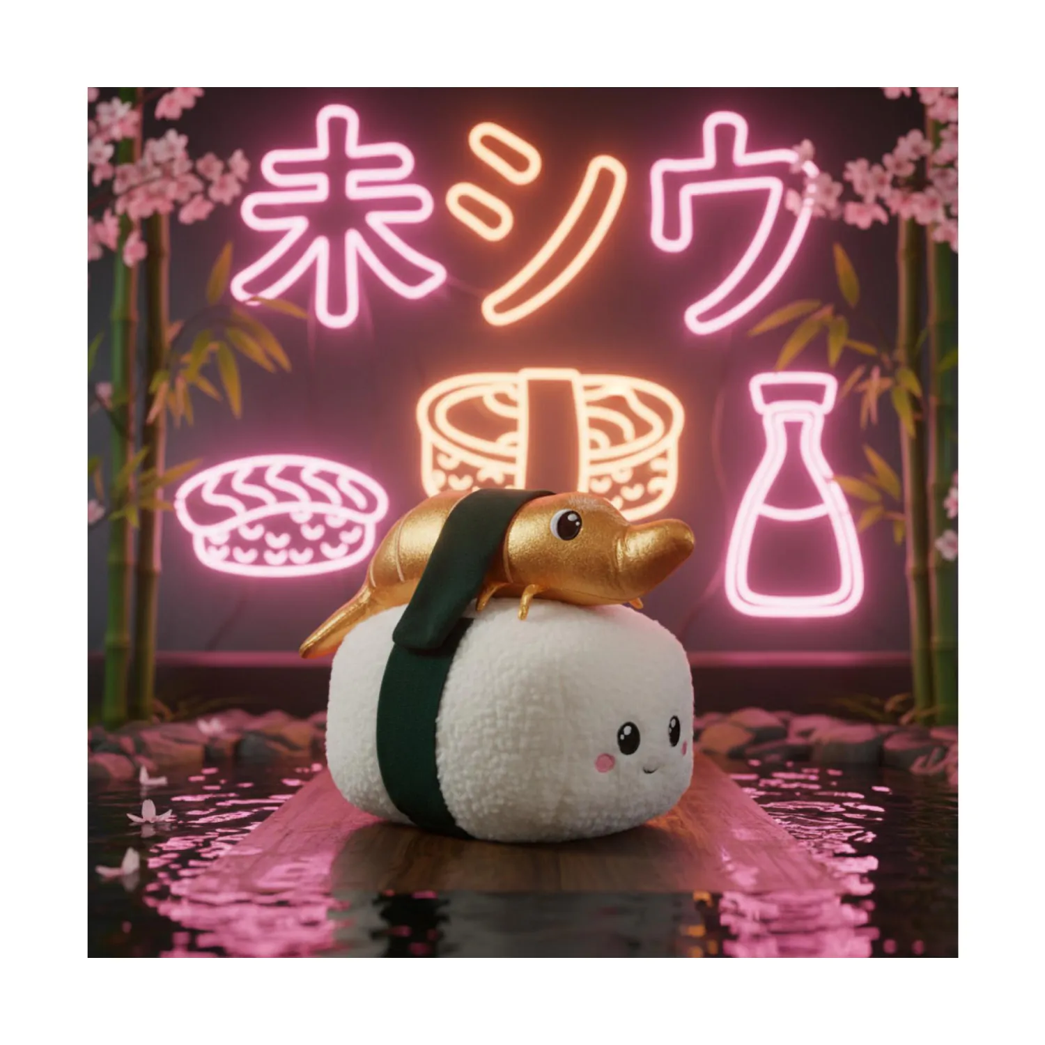 Squeezlings Niko Nigiri plüss 20 cm   termékfotó