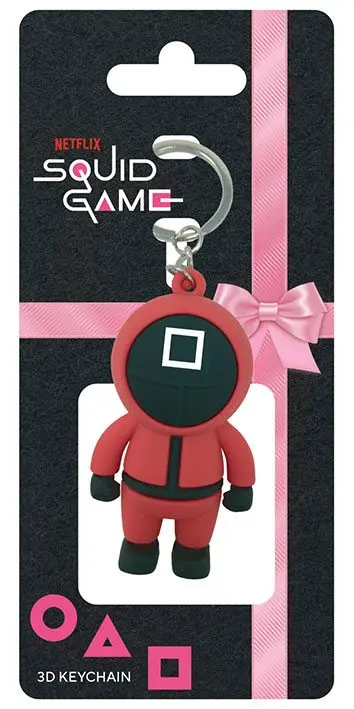 Squid Game 3D gumis kulcstartó Square Guard 6 cm termékfotó