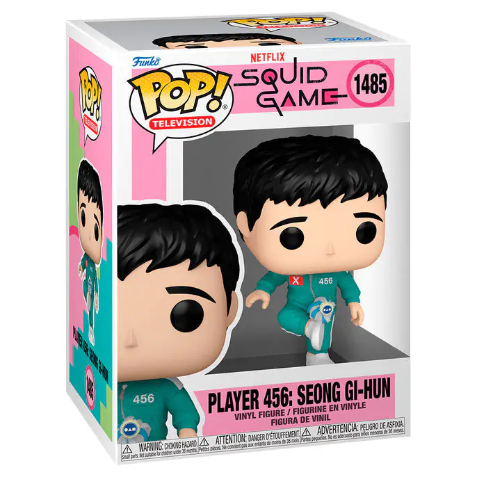 Squid Game Funko POP! Television Vinyl figura Player 456 Seong Gi-Hun (Kicking Jegi) 9 cm termékfotó