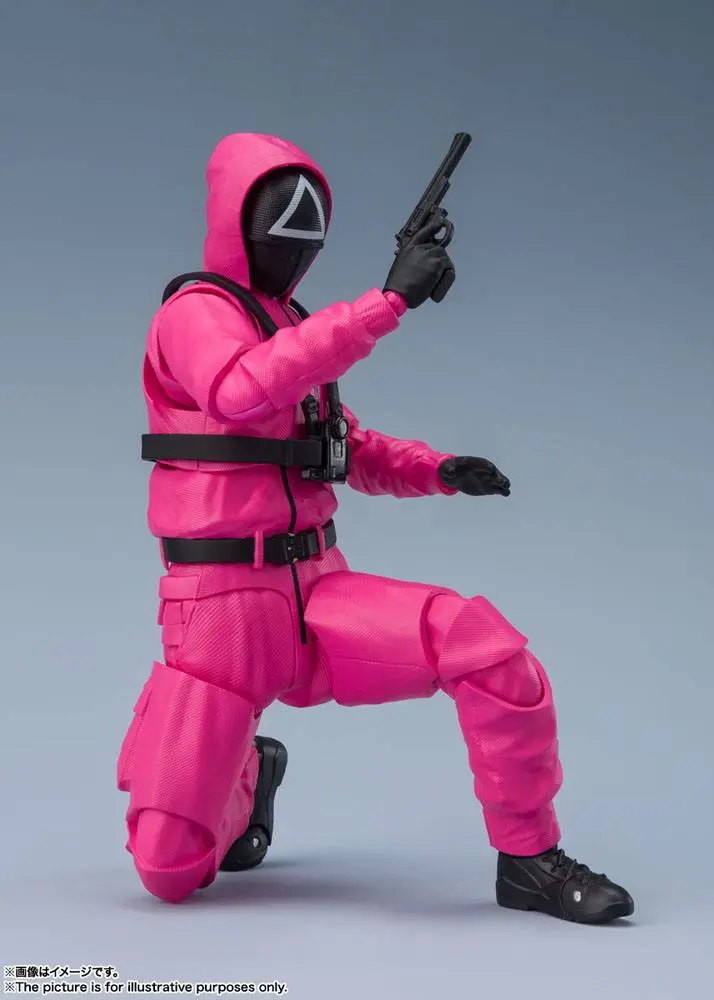 Squid Game S.H. Figuarts Masked Soldier akciófigura 14 cm termékfotó