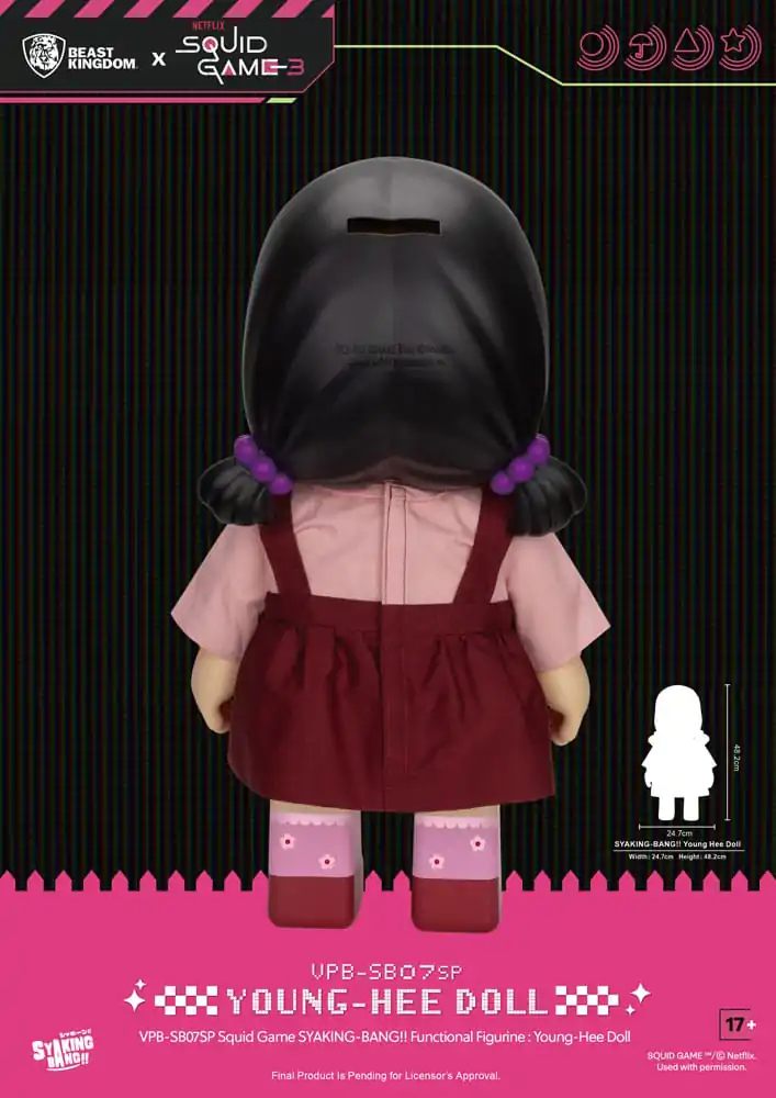Squid Game Syaking Bang Young-Hee Doll Season 3 figura/persely 48 cm termékfotó
