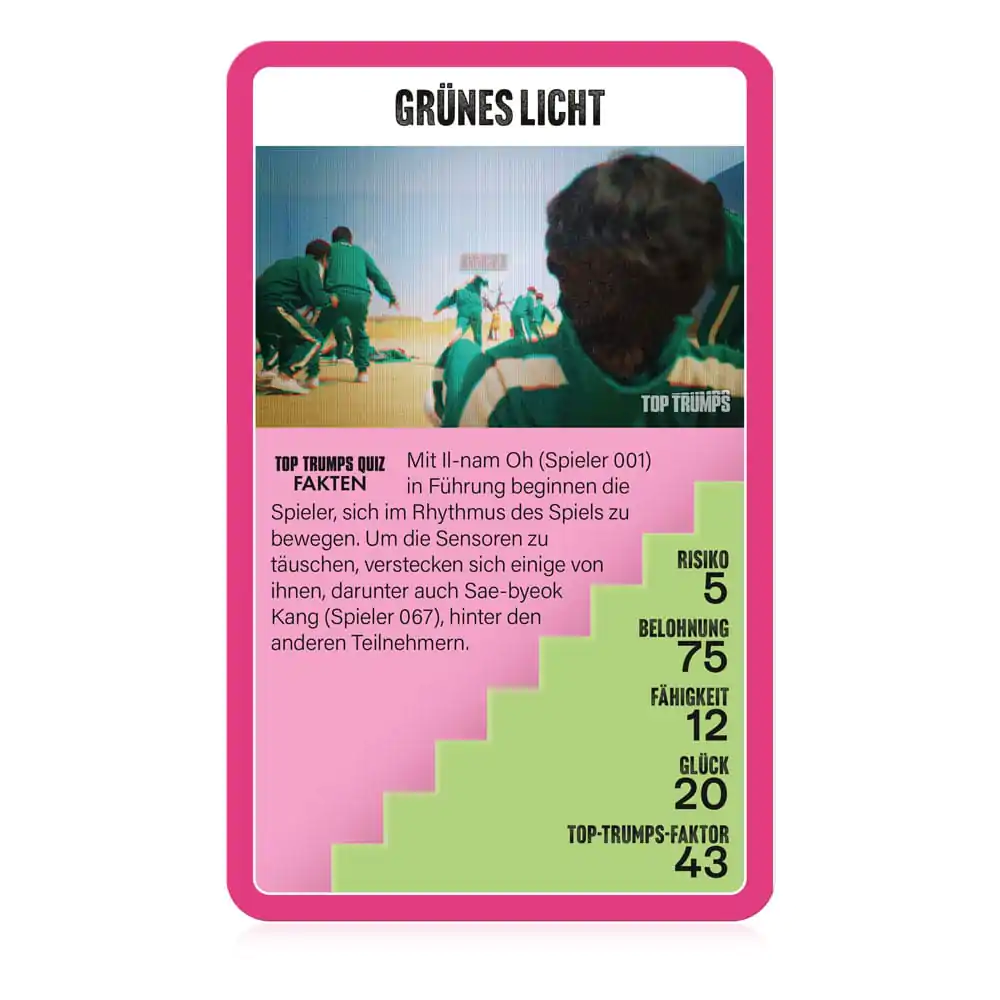 Squid Game Top Trumps Collectables német nyelvű kártyajáték termékfotó