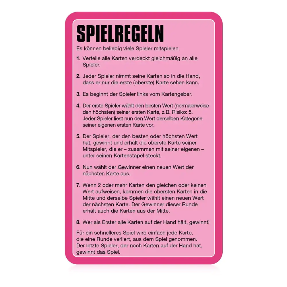 Squid Game Top Trumps Collectables német nyelvű kártyajáték termékfotó