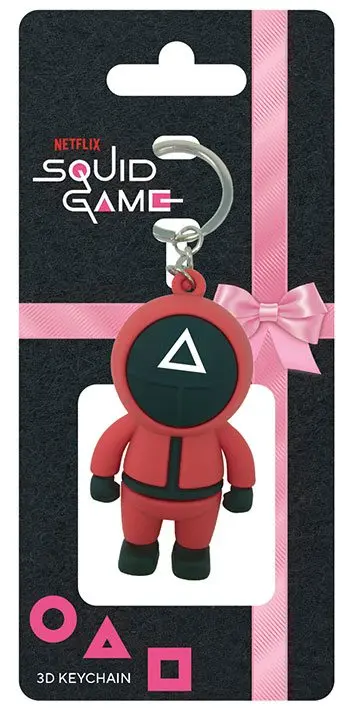 Squid Game Triangle Guard 3D gumis kulcstartó 6 cm termékfotó