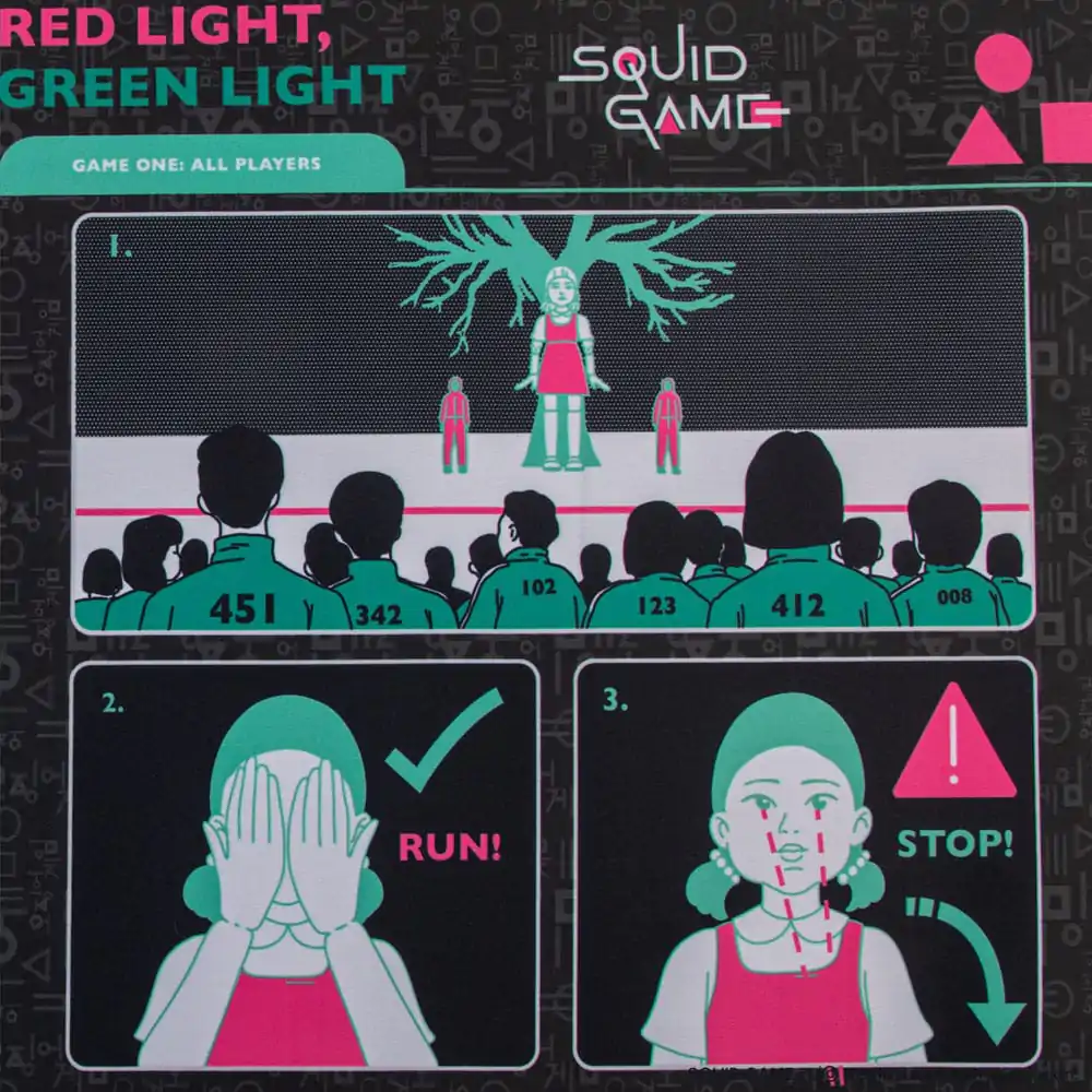 Squid Game Young-Hee Blue Print nagyméretű egérpad, asztali alátét termékfotó