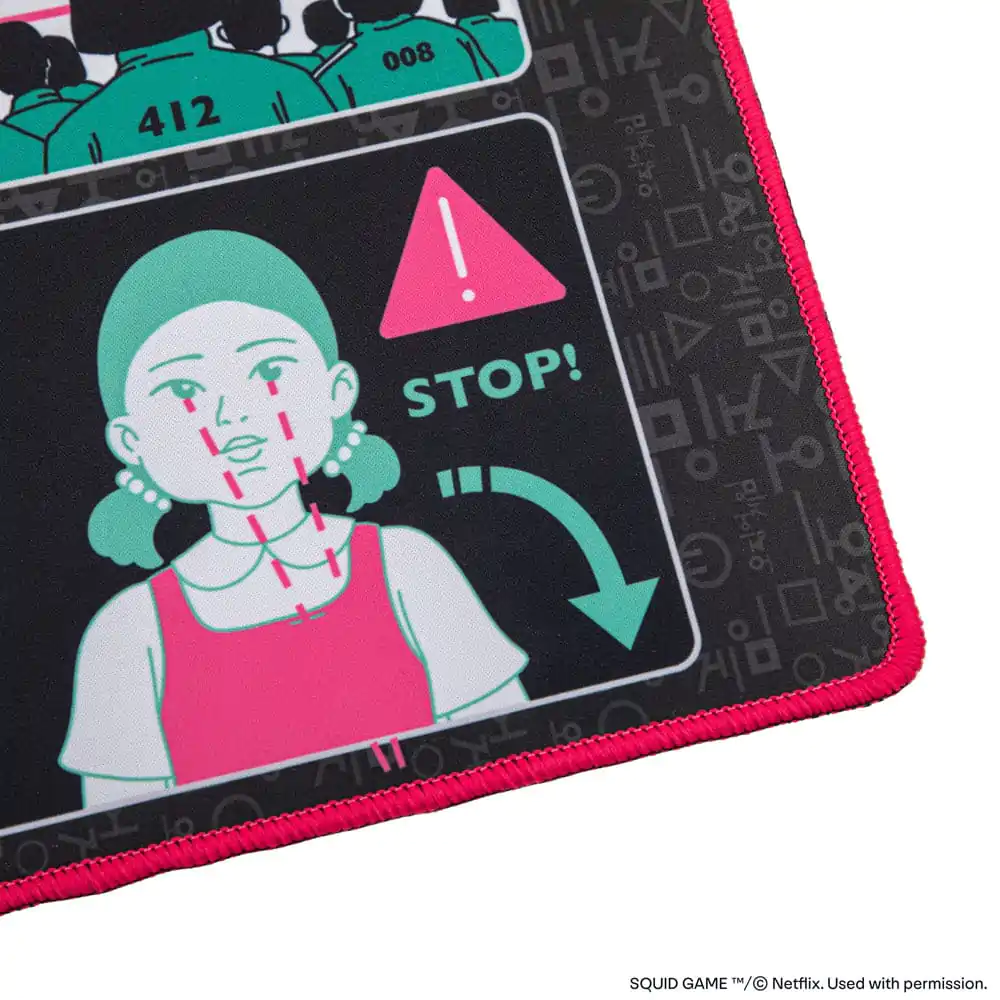 Squid Game Young-Hee Blue Print nagyméretű egérpad, asztali alátét termékfotó