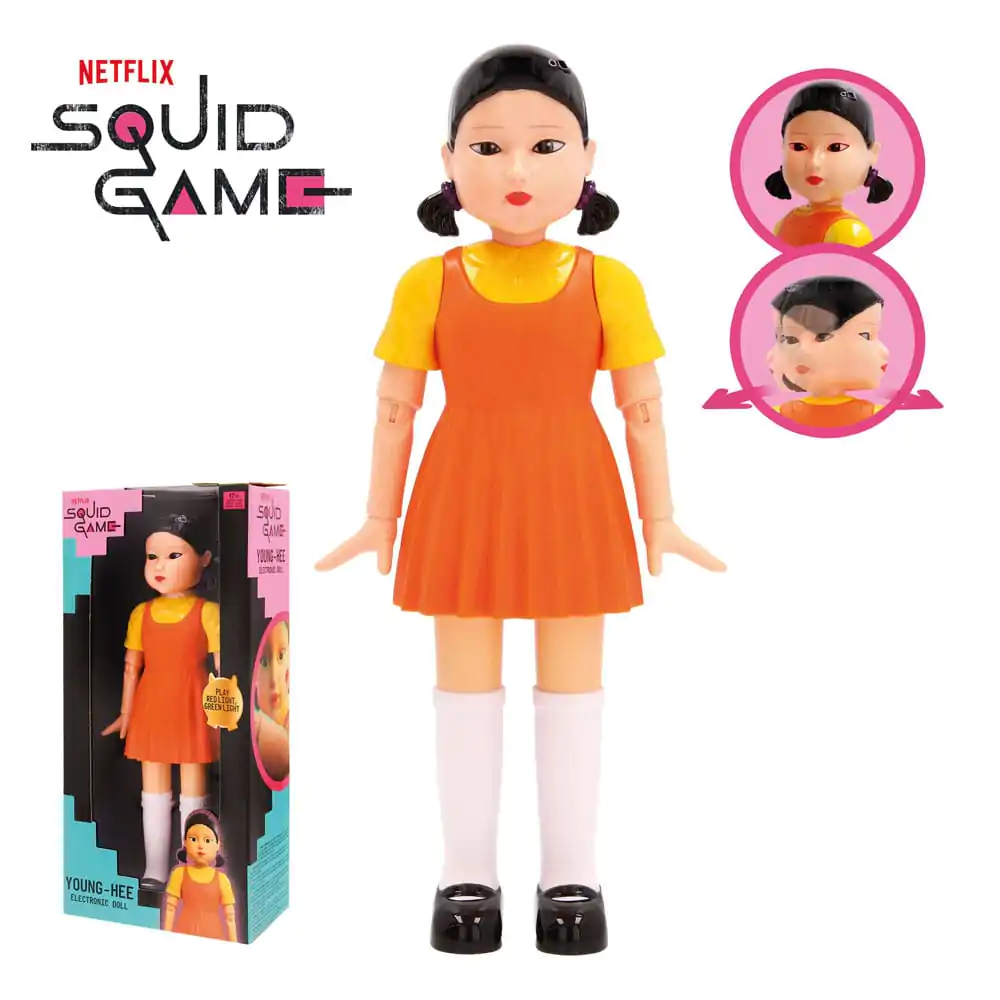 Squid Game Young-Hee interaktív baba figura 30 cm angol nyelvű termékfotó